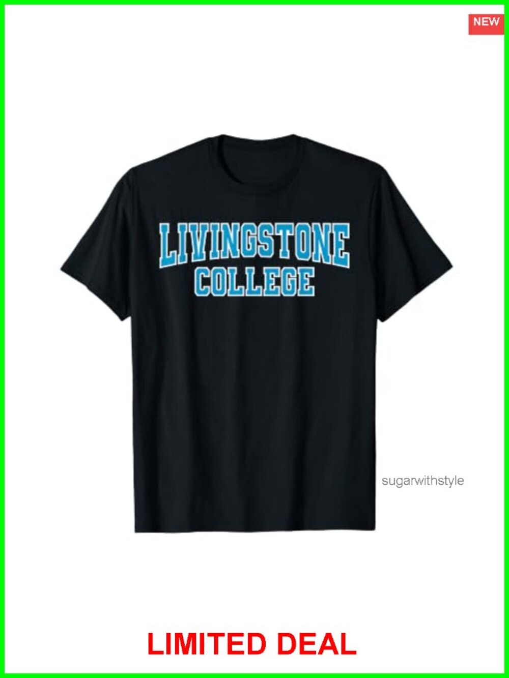 Livingstone College Blue Bears T-Shirt Cotton Blend Crew Neck Tee